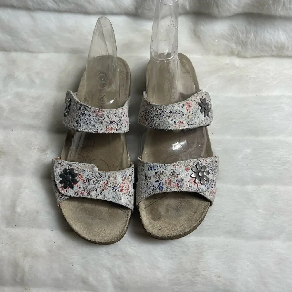 Josef Seibel Tonga leather beige with pastel colors EUR SZ 40